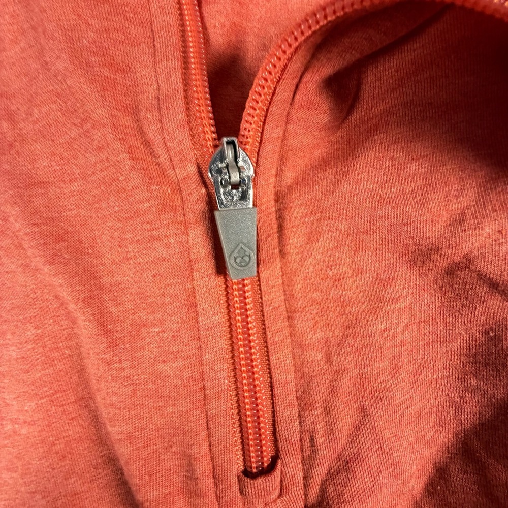 Tasc Performance Quarter Zip Men XXL Orange Bamboo Organic Cotton Pullover FA21 - Picture 3 of 9
